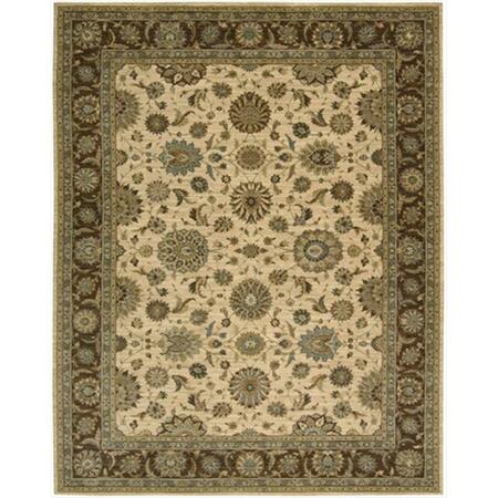 NOURISON Living Treasures Area Rug Collection Beige 7 Ft 6 In. X 9 Ft 6 In. Rectangle 99446675866
